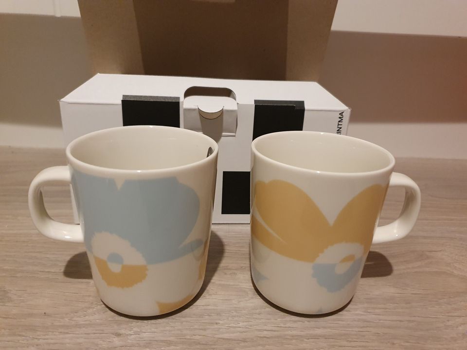 Uusi, Marimekko Suur Unikko muki 2,5dl\2kpl