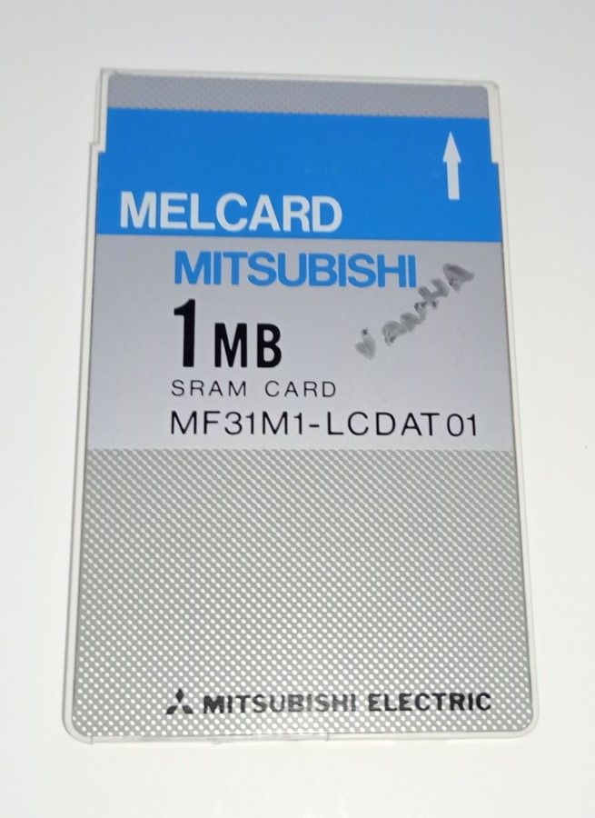 Sram Card PCMCIA kortti 1 MB Mitsubishi Melcard