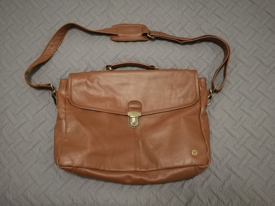 MAHI Leather Yale messenger ruskea nahkalaukku