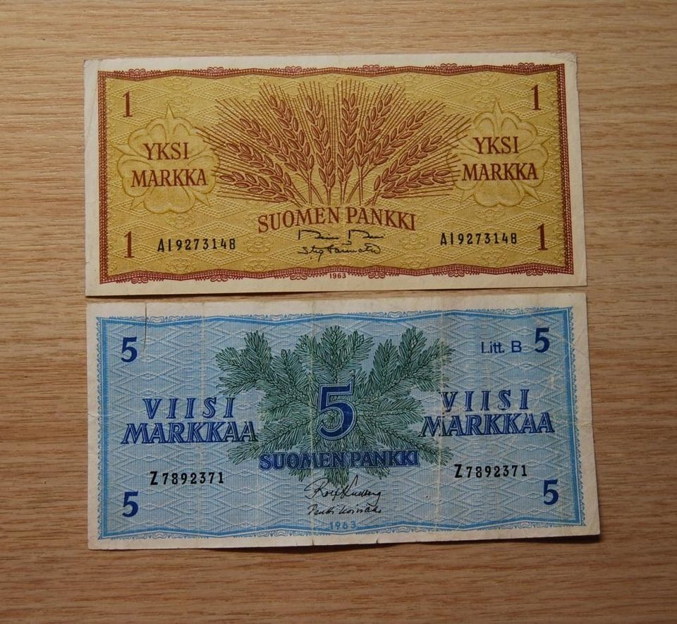 Suomen pankki 1, 5 Markkaa 1963