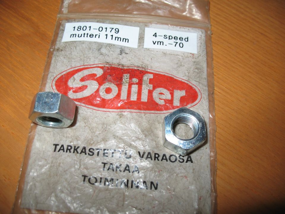 Solifer 4-speed-70 Akselimutterit 11mm akselille