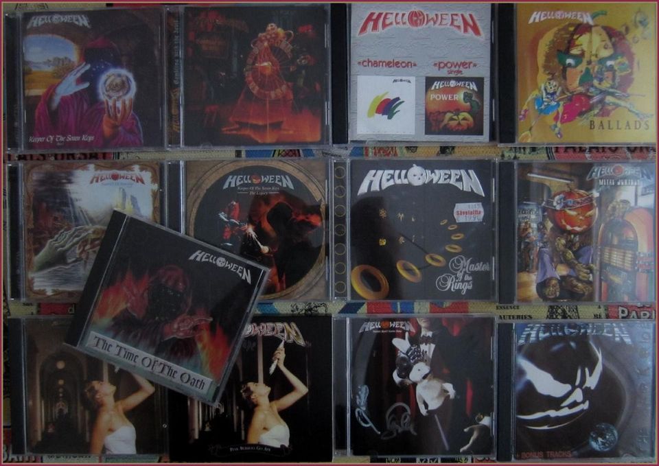 Helloween, MSG ja UFO cd:eitä alk. n. 4e/kpl