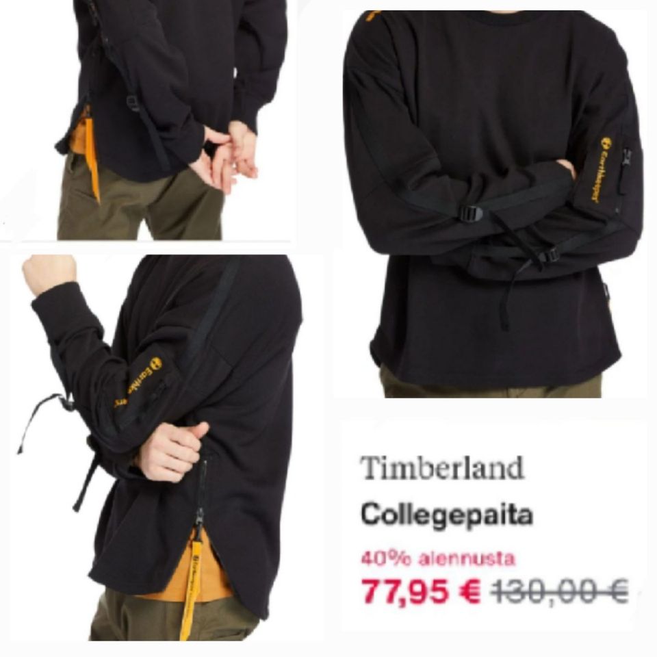 Timberland pusero KÄYTTÄMÄTÖN. + mahdollisesti cat laukku