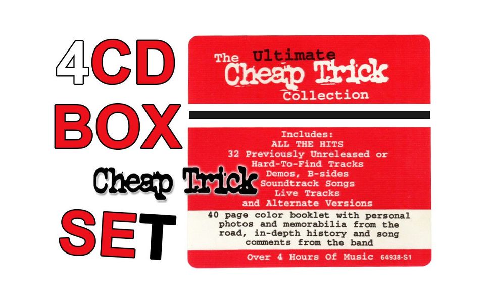 UUSI Cheap Trick 4CD Box Set (1996) - Ilmainen Toimitus