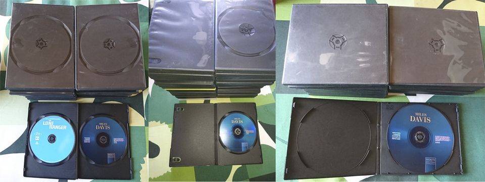 DVD-CD-koteloita yli 80 kpl