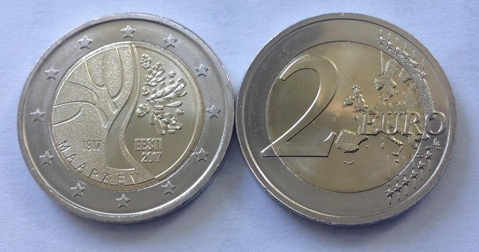 2 euro Viro 2017 maanpäivä