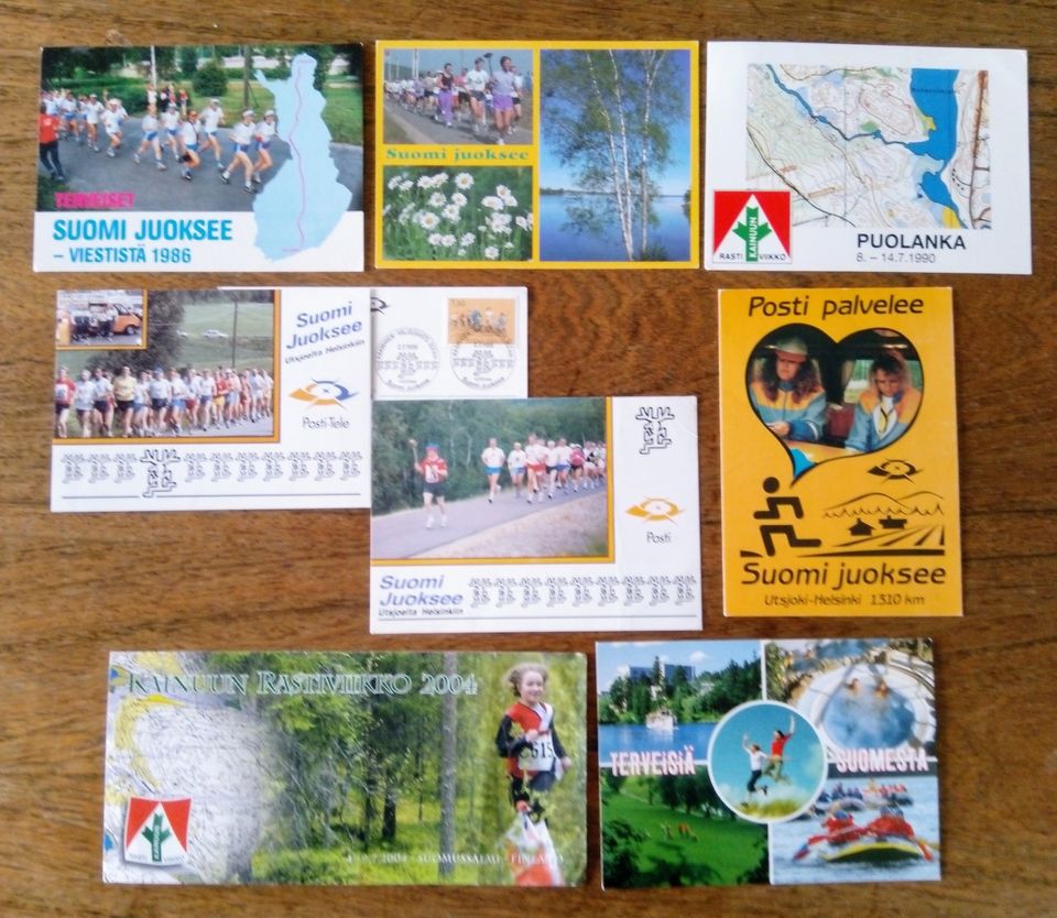 Suomi Juoksee postikortit, Tampere 200v., Partiomerkit