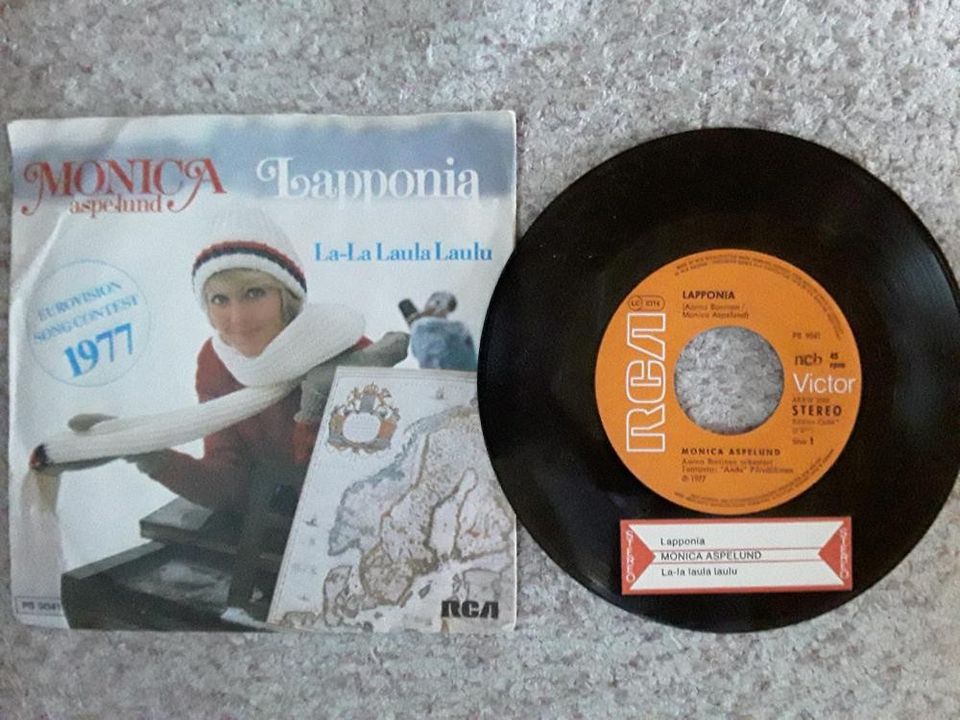 Monica Aspelund 7" Lapponia / La-la laula laulu