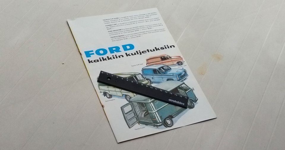 1961 Ford kuljetusmallisto -mainos