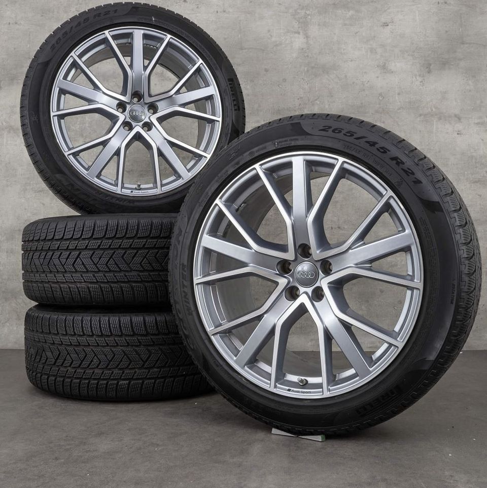 AUDI ORIG R21x9.5 ET36+265/45R21 Hankook Winter uudet