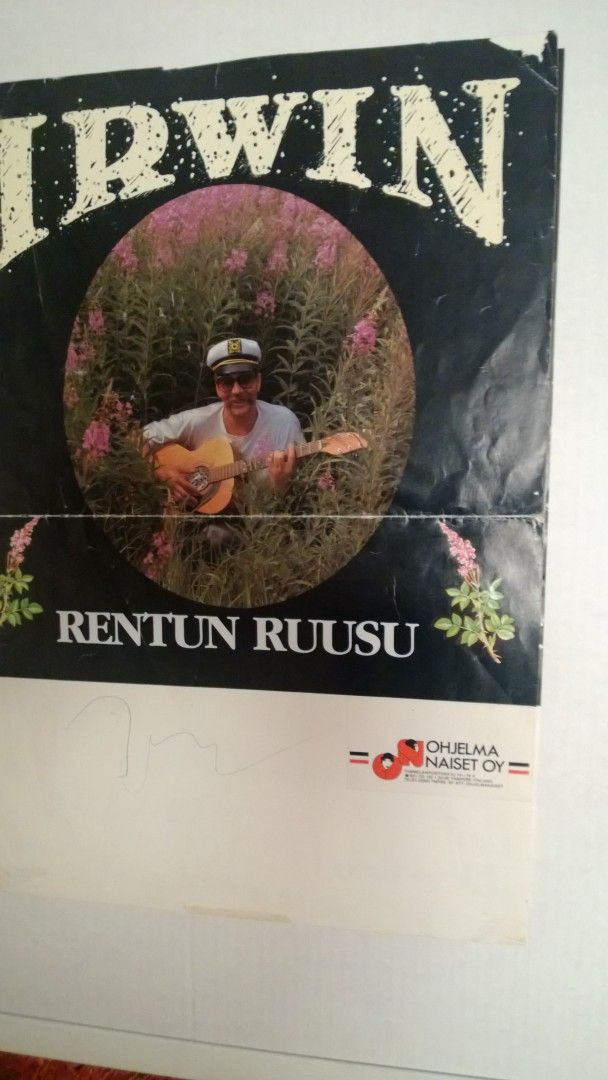 Irwin Goodman juliste Rentun ruusu, tarjoan 500 E