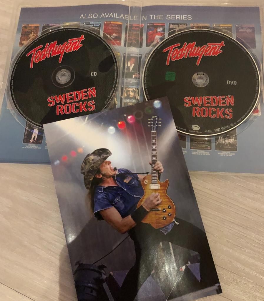 Ted Nugent Sweden Rocks live DVD ja CD