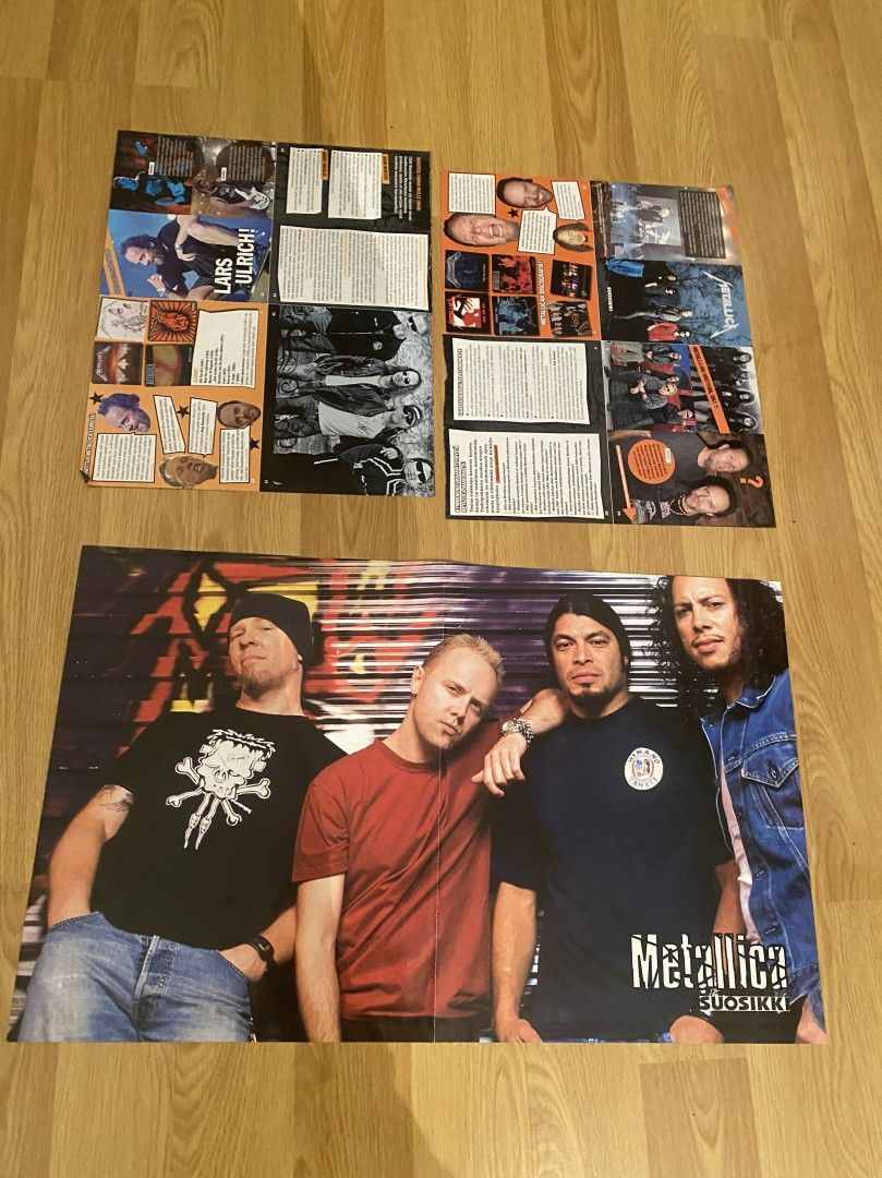 Metallica juliste ja taskupokkari