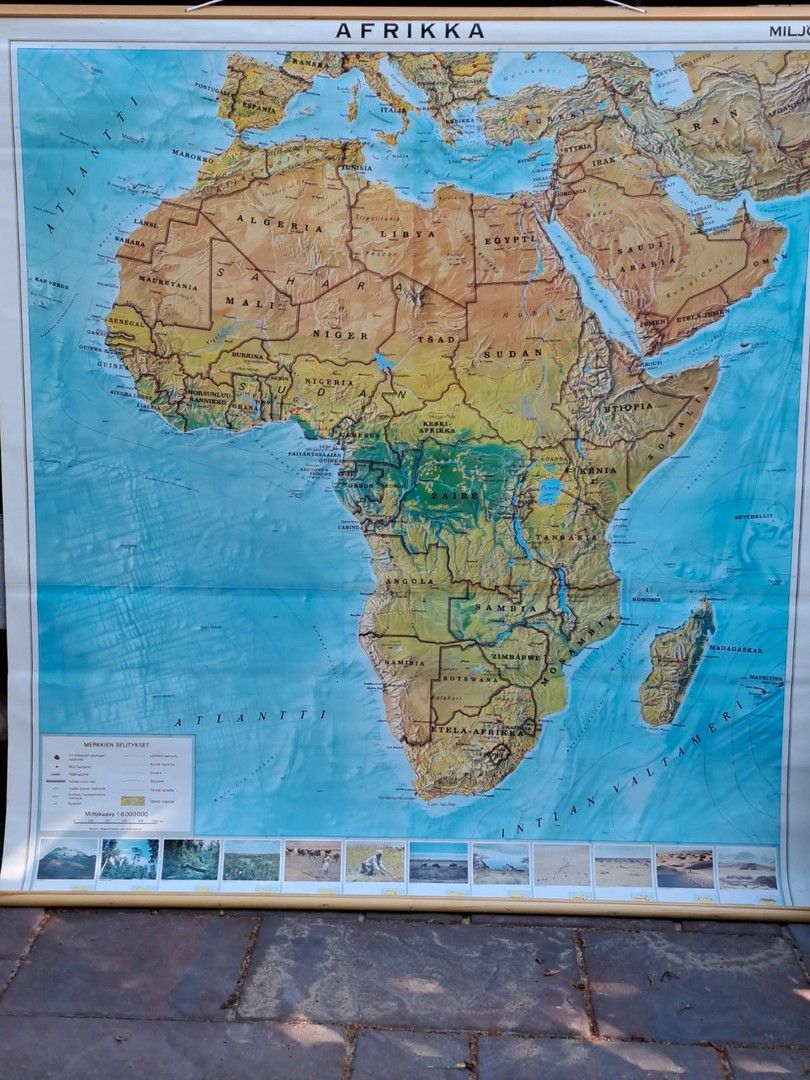 Koulukartta Afrikka