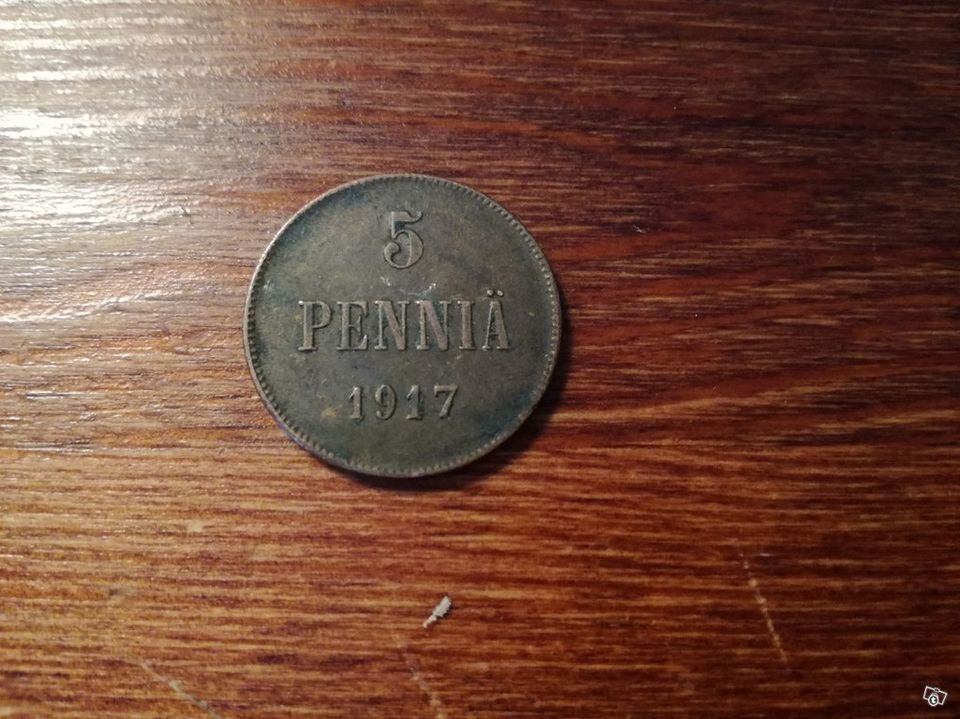 5 penniä 1917