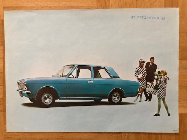 Esite Ford Cortina mk2, noin 1966
