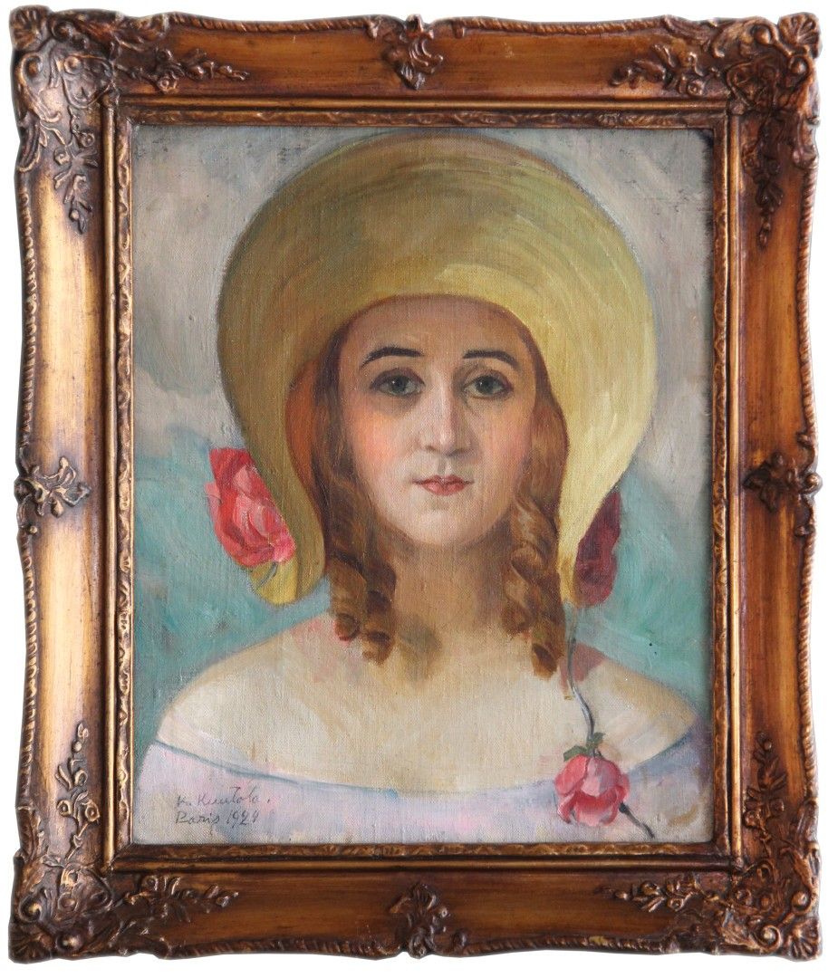 Kalle Kuutola, kaunis maalaus Paariisilais nainen