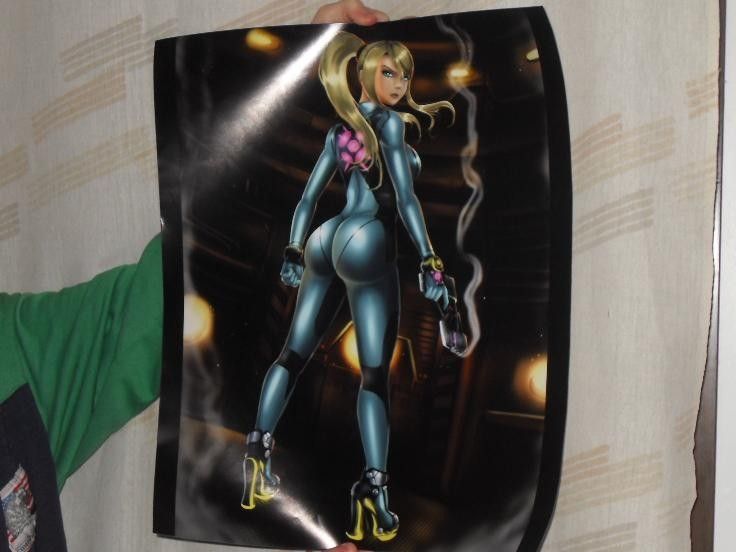 Juliste Metroid Samus Aran. Koko P 50,7 / L 40,5 c