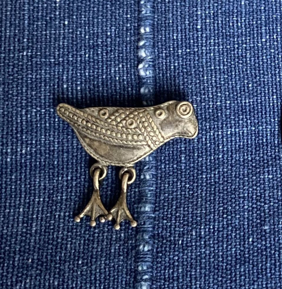 Kalevala Hattulan lintu hopeinen solki