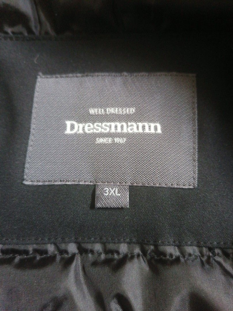 Dressmann musta takki 3XL