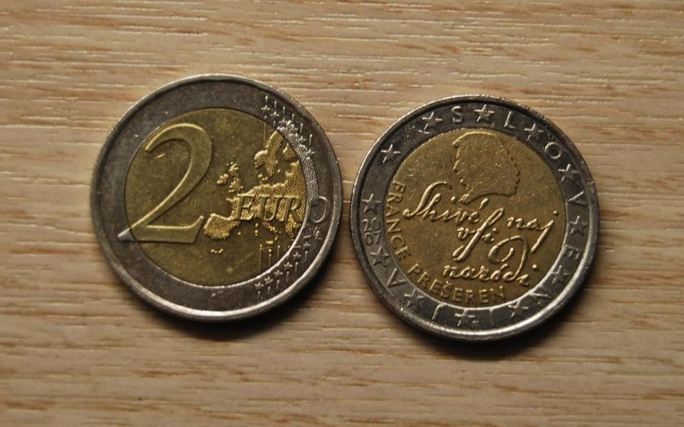 Slovenia 2 euro 2007 France Preeren
