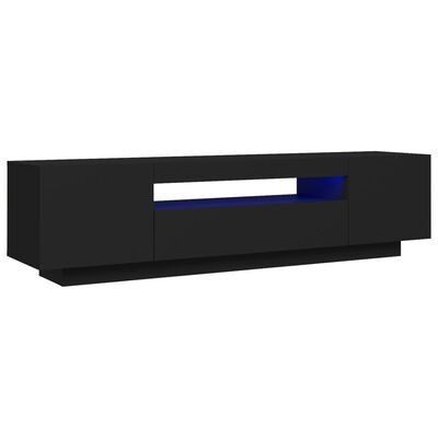 VidaXL TV stand with LED lights black (SKU:804428)