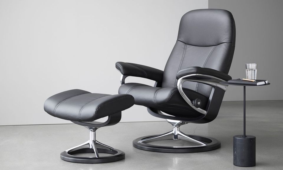 Uusi Stressless® Consul Signature tuoli+rahi, Ale