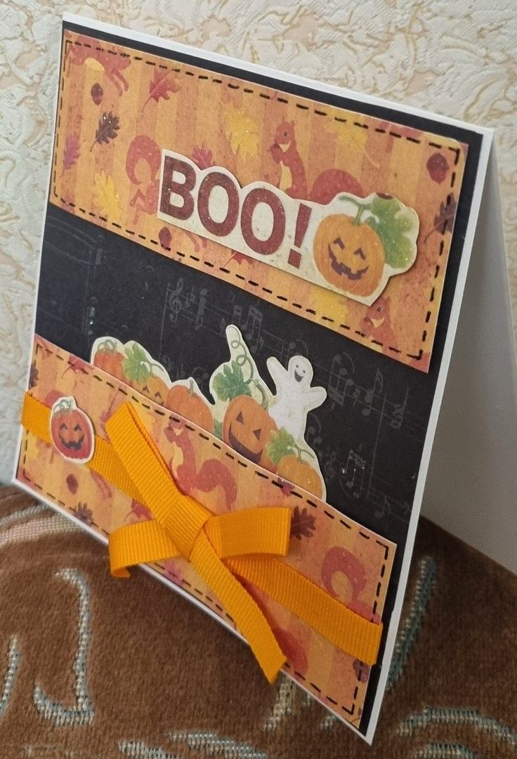 Halloween handmade 3D kortti