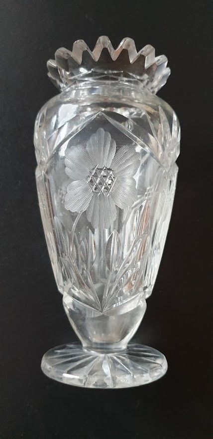 Vintage kristalli maljakko