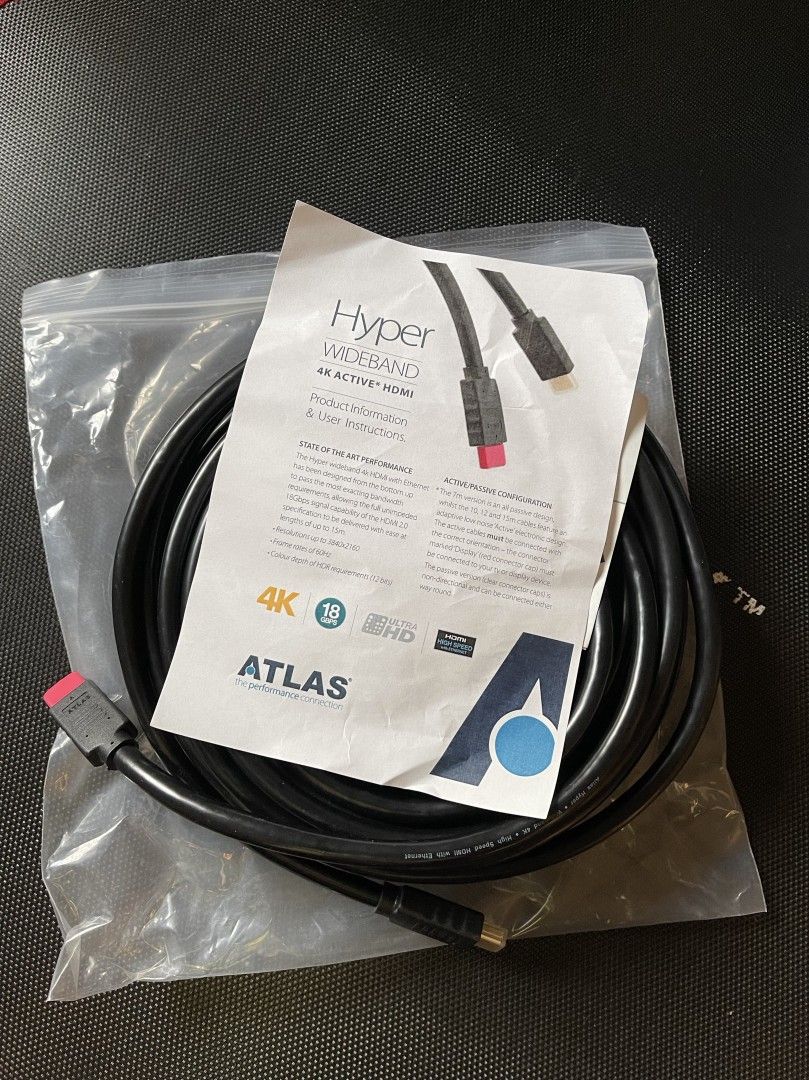 ATLAS - HYPER HDMI kaapeli 4K UHD 15 m