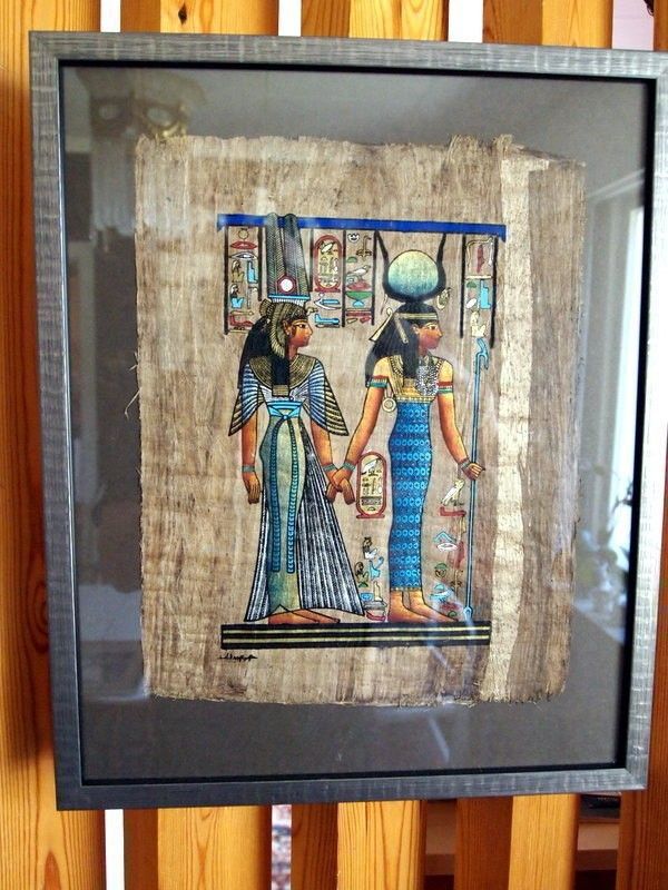 Upea Egybtiläinen taulu käsintehty aito papyrys