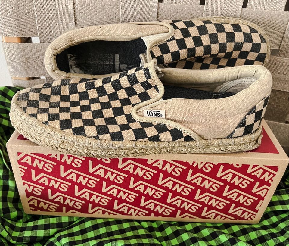 Vans Madera Bamboo Charcoal Checkerboard Slip-On