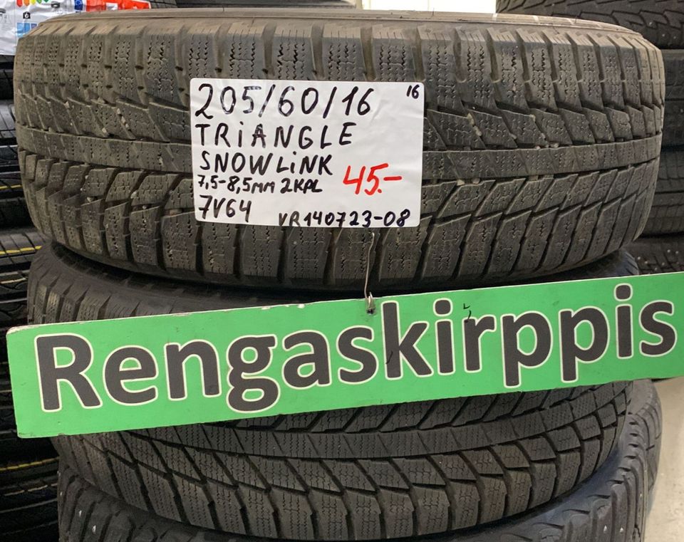 205/60R16 käytetyt kitkarenkaat Triangle