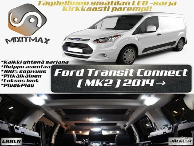 Ford Transit Connect Sisätilan LED -sarja ;10 osaa