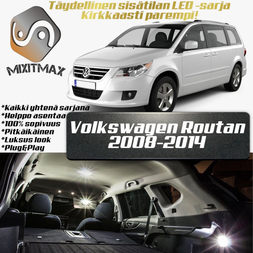 Volkswagen Routan Sisätilan LED -muutossarja ; x16