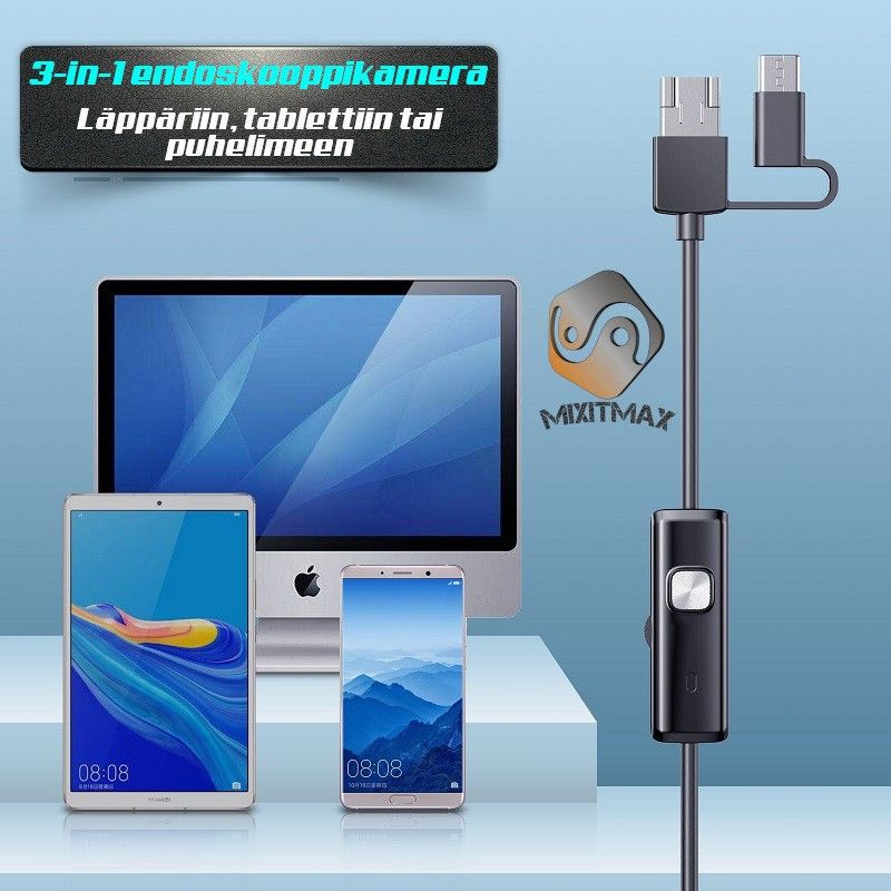 3-IN-1 Micro kamera ;1200P HD+ laatu ; LVI ; 10M