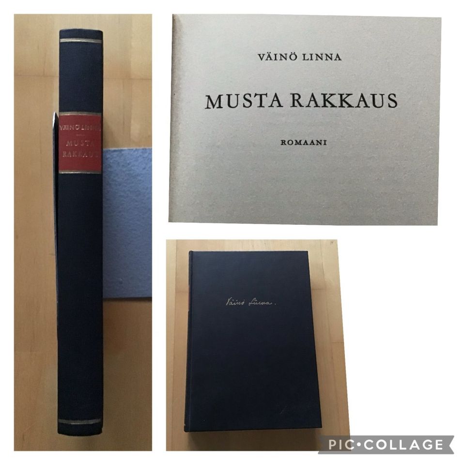 Väinö Linna : Musta rakkaus ( 1965 ) 3.painos