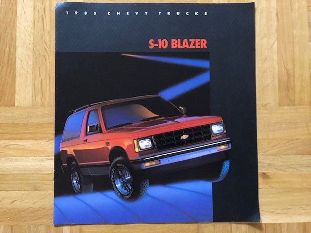 Esite Chevrolet S-10 Blazer vuodelta 1985