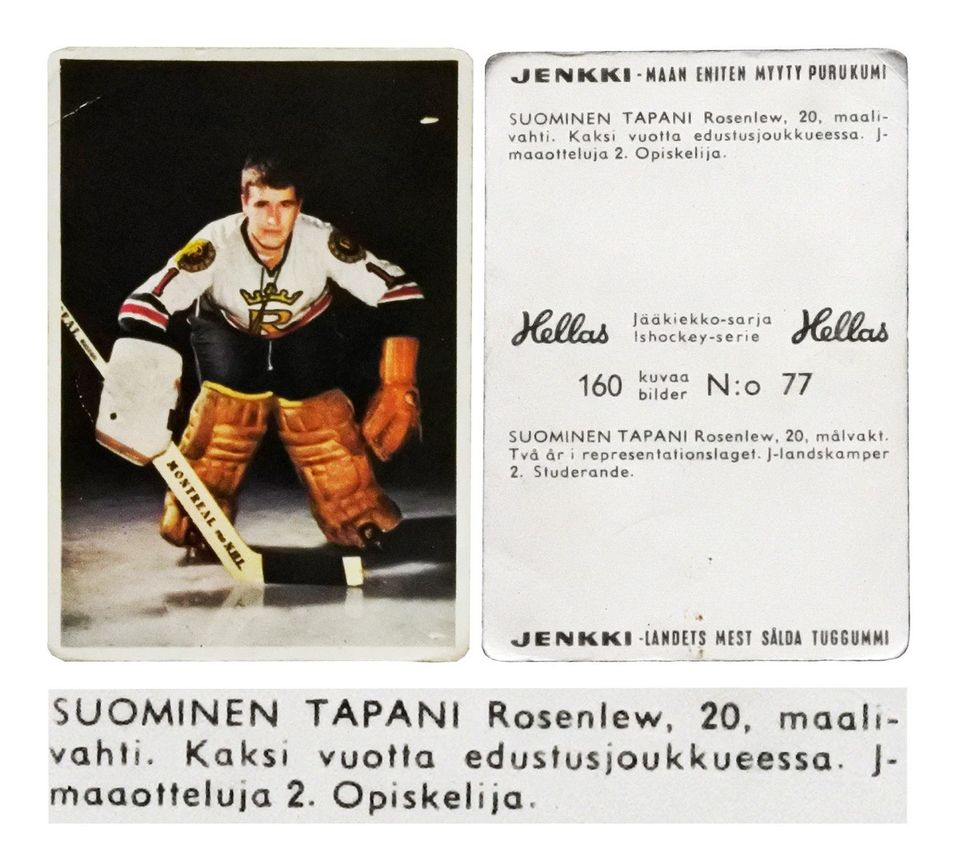 Tapani Suominen Rosenlew Keräilykortti 1965 - Ilmainen Toimitus