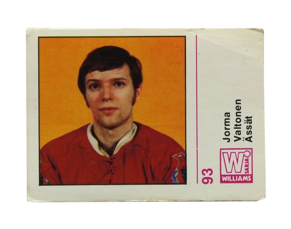 Jorma Valtonen Ässät Keräilykortti 71-72 - Ilmainen Toimitus