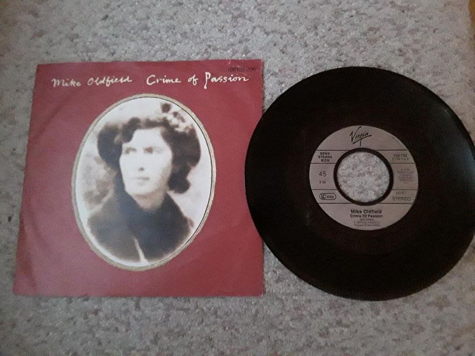 Mike Oldfield 7" Crime of passion