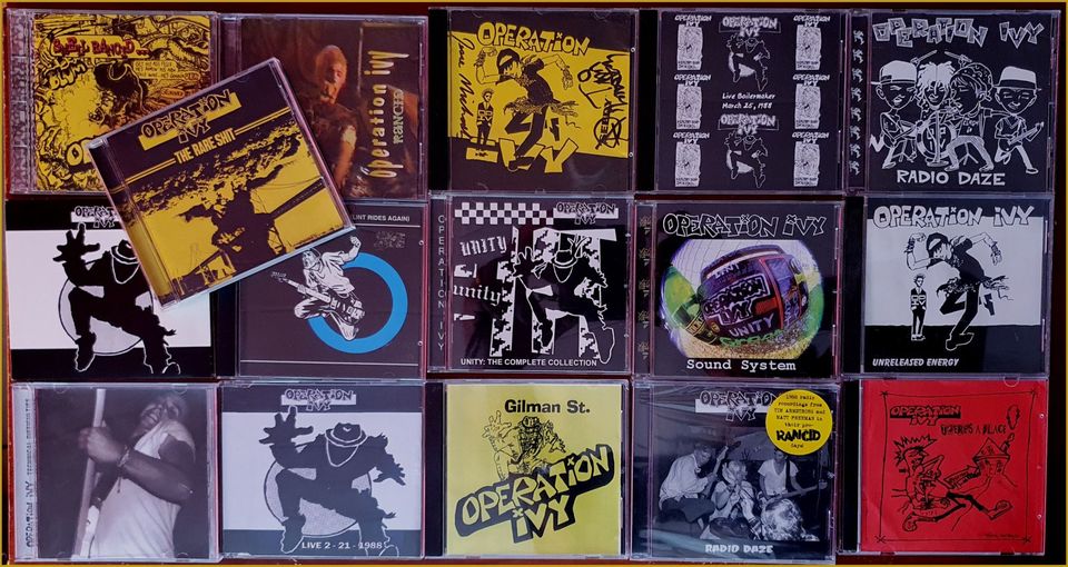 15 kpl Operation Ivy cd levyjä (SUPER RARE)