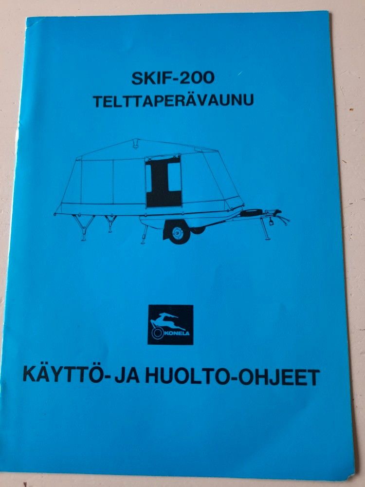 SKIF-200 Telttaperävaunu Käyttöohjekirja