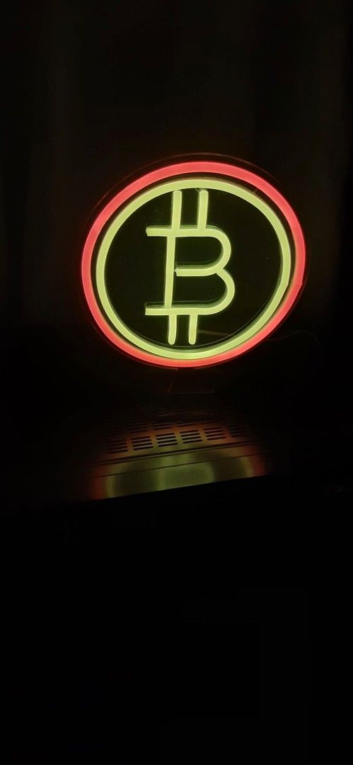 Makee neon Bitcoin valo.