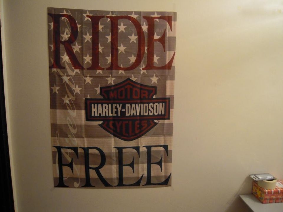 Harley davidson seinälippu (uusi)