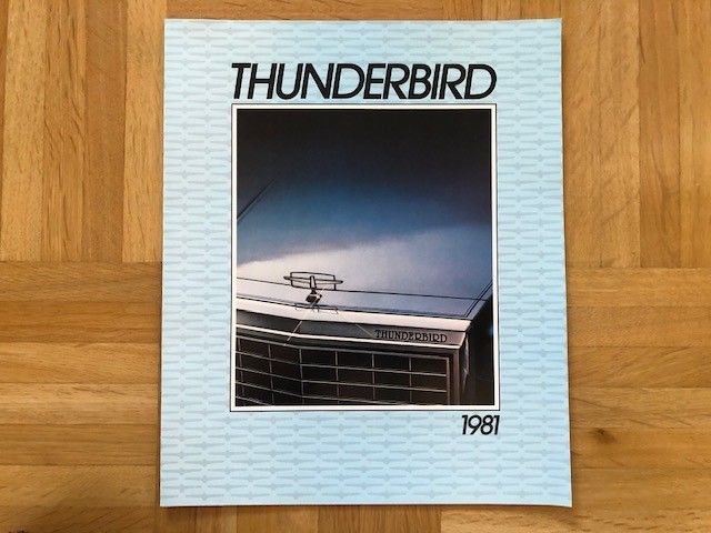 Esite Ford Thunderbird vuodelta 1981 FoMoCo USA