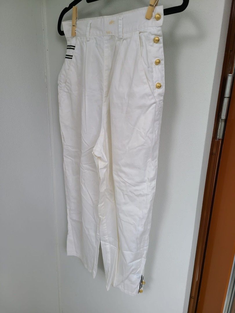 Vintage valkoiset sailorhousut