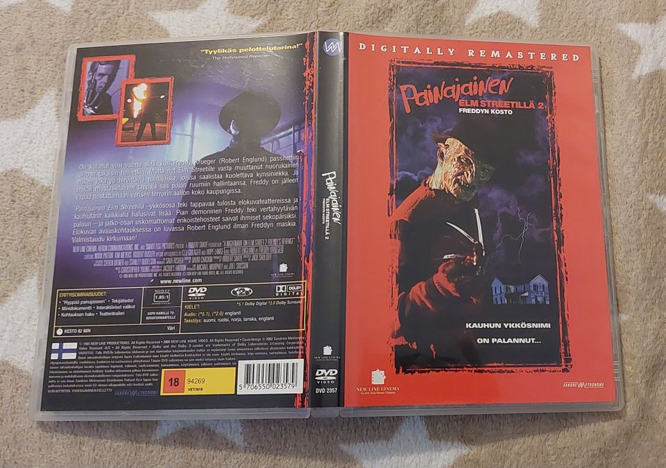Painajainen Elm Streetillä 2 Freddyn kosto DVD