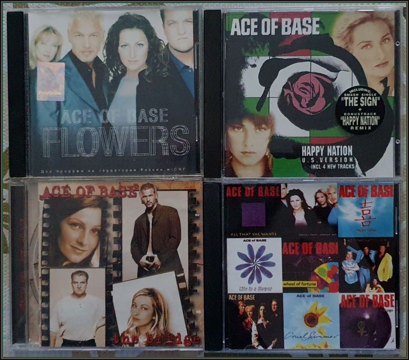 4 kpl ACE of BASE cd:eitä