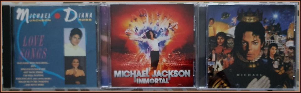 3 kpl Michael Jackson cd:eitä